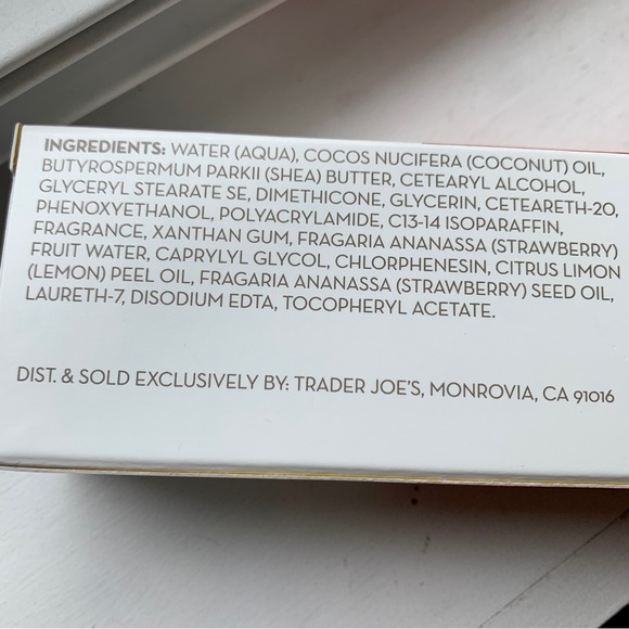 Trader Joe’s Bath & Body Trader Joes Strawberry Lemon Ultra Moisturizing Hand Cream Body